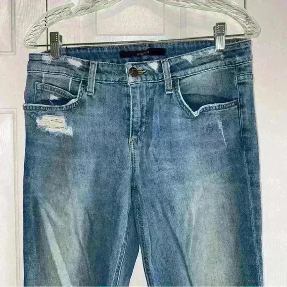Joe's Jeans Skinny Ankle Distressed Denim Jeans Kathryn Wash Size 28 - Picture 2 of 6
